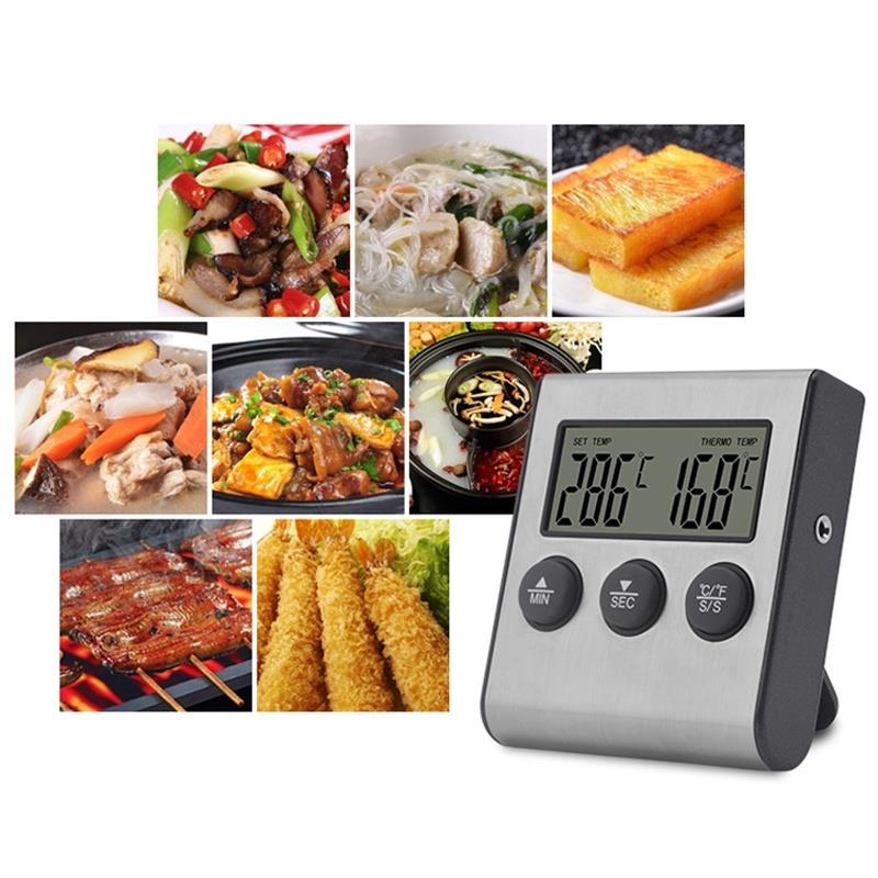 Roestvrij Staal Koken Familie Thermometer Voedsel Thermometer Duurzaam Draagbare Sonde Thermometer Economische Magnetische
