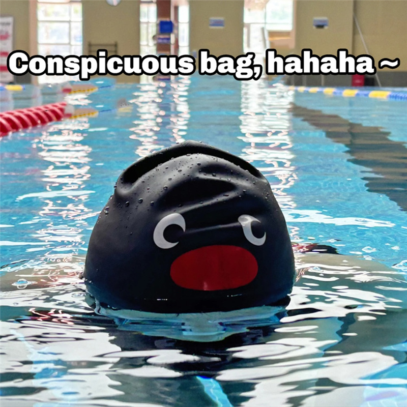Swimming Caps Penguin Durable Nonslip Flexible Latex Swim Caps For Surfing Kids Girls Boys Women Men