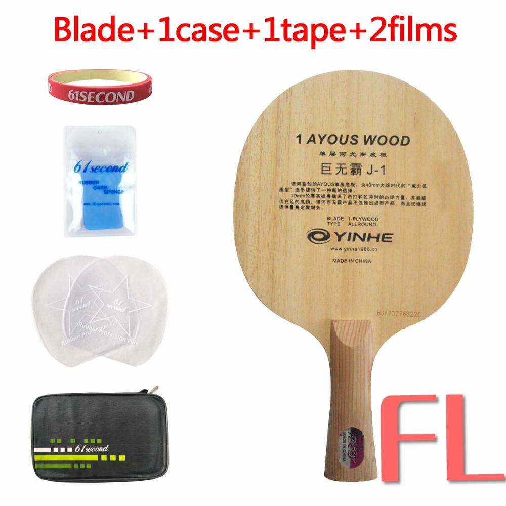 Originele Yinhe Melkweg Yinhe J-1 J1 J 1 Een Laag Ayous Tafeltennis Pingpong Blade: FL with F  1case