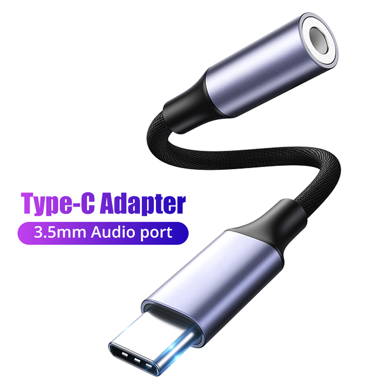 Adaptador de auriculares con Cable auxiliar USB tipo C a 3,5mm para Huawei Honor Oneplus iPad iPhone 15 Series auriculares con cable adaptador de conector 3 5