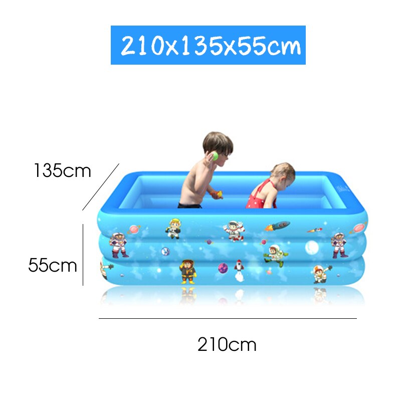 120/130/150/180/210CM para 1-5 personas, gran piscina inflable, portátil, plegable, para niños, baño de bebé, bañera de remos, piscina
