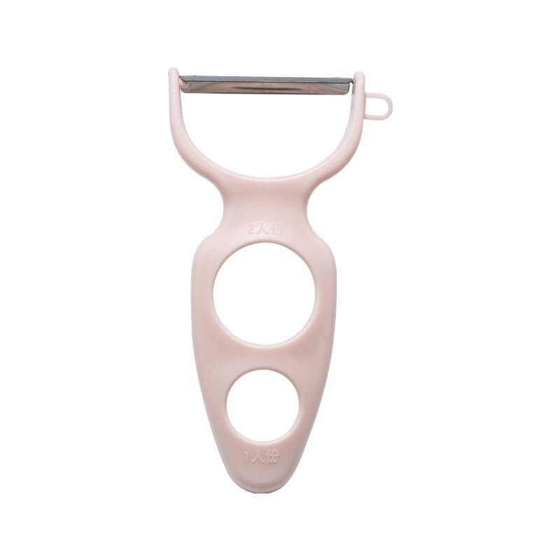 Groente-fruit dunschiller appel meloen wortel plakjes snijder aardappel rasp maatbeker pasta gereedschap schraapmes keuken plastic gadgets: Roze