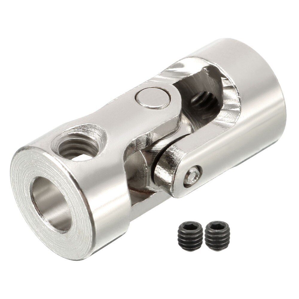 Uxcell Draaibare Kruiskoppeling 4-6mm Boring Rvs Stuuras U Gezamenlijke Koppeling Koppeling Connector 23 x 11mm