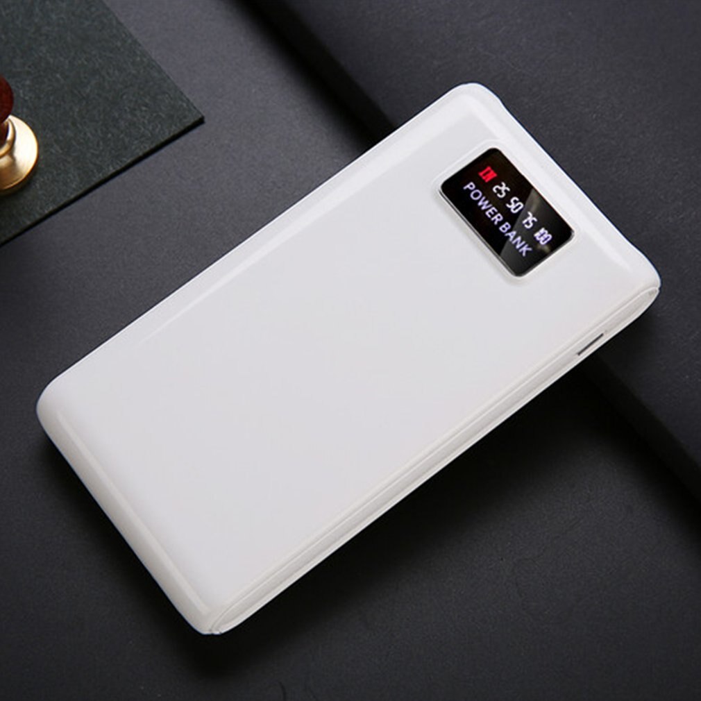 Gratis las powerbank box shell lcd-scherm digitaal display powerbank behuizing module diy kits aangedreven  by 6x 18650 batterij
