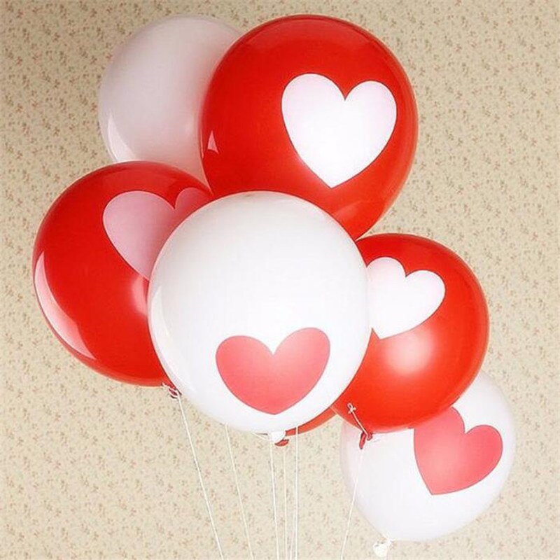 100 st 12 inch White Hart Parel Latex Ballon Float Air Ballen helium Bruiloft Kerst Birthday Ballonnen