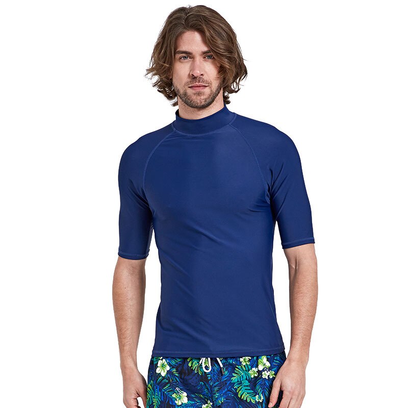 SBART Men&#39;s Rash Guard Shirt Mens Short Sleeved T-Shirt Swimwear Wakeboard Floatsuit Tops UV Swimming RashGuard