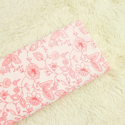 Demi-mètre 100% coton toile tissu grossier avec impression Europe du nord, fait à la main bricolage sac canapé oreiller tissu à coudre T620
