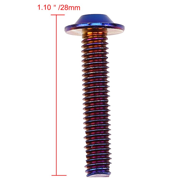 POSSBAY M6 Motorcycle Nut Bolt 304 Stainless Steel Plum Hex Screw Anti-theft Plum Hex Bolt Universal Hex Screw for Moto Car: M6x25