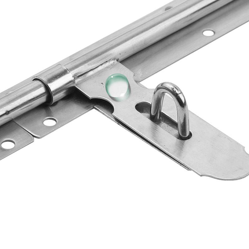 Stainless steel windows slide latch Hasp 8-20 inches door bolt with screw for Home Gate Bathroom Cabinet Safety lock hardware