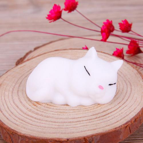 1 stuk schattige cartoon dieren mochi kat knijp le speelgoed langzaam stijgt kind kinderen volwassenen stress verlichten speelgoed zacht knijp af reageren leuk: Liegende vos