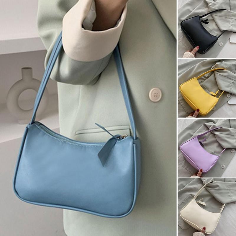 Vrouwen Handtas Retro Handtassen Vrouwen Schoudertassen Onderarm Zak Crossbody Tassen Pu Leer Lichtgewicht