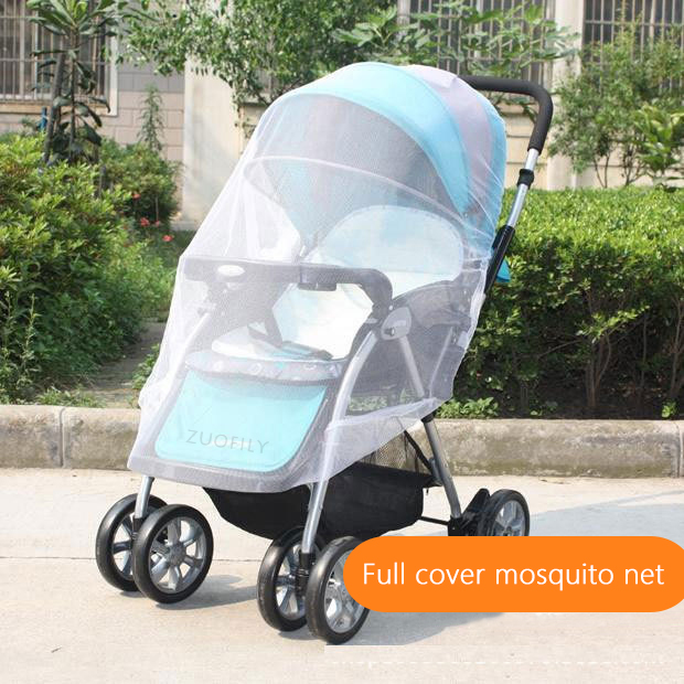 Zuigelingen Kinderwagen Mosquito Insect Net Accessoire Voor Wandelwagen Safe Mesh Buggy Wieg Winkelwagen Klamboe Kinderwagen Volledige Cover