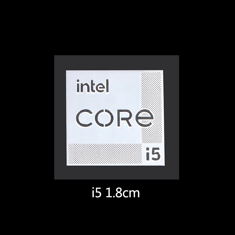 Etiqueta de Metal para ordenador, adhesivo Intel EVO i9 CORE i7 i5 i3 de 11. ª generación: H