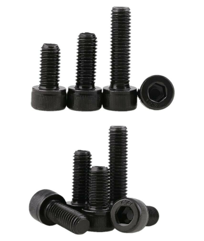 10 stuks  m4 zwarte inbusschroeven 12.9 hoge sterkte cilinderkopbouten volledige draad