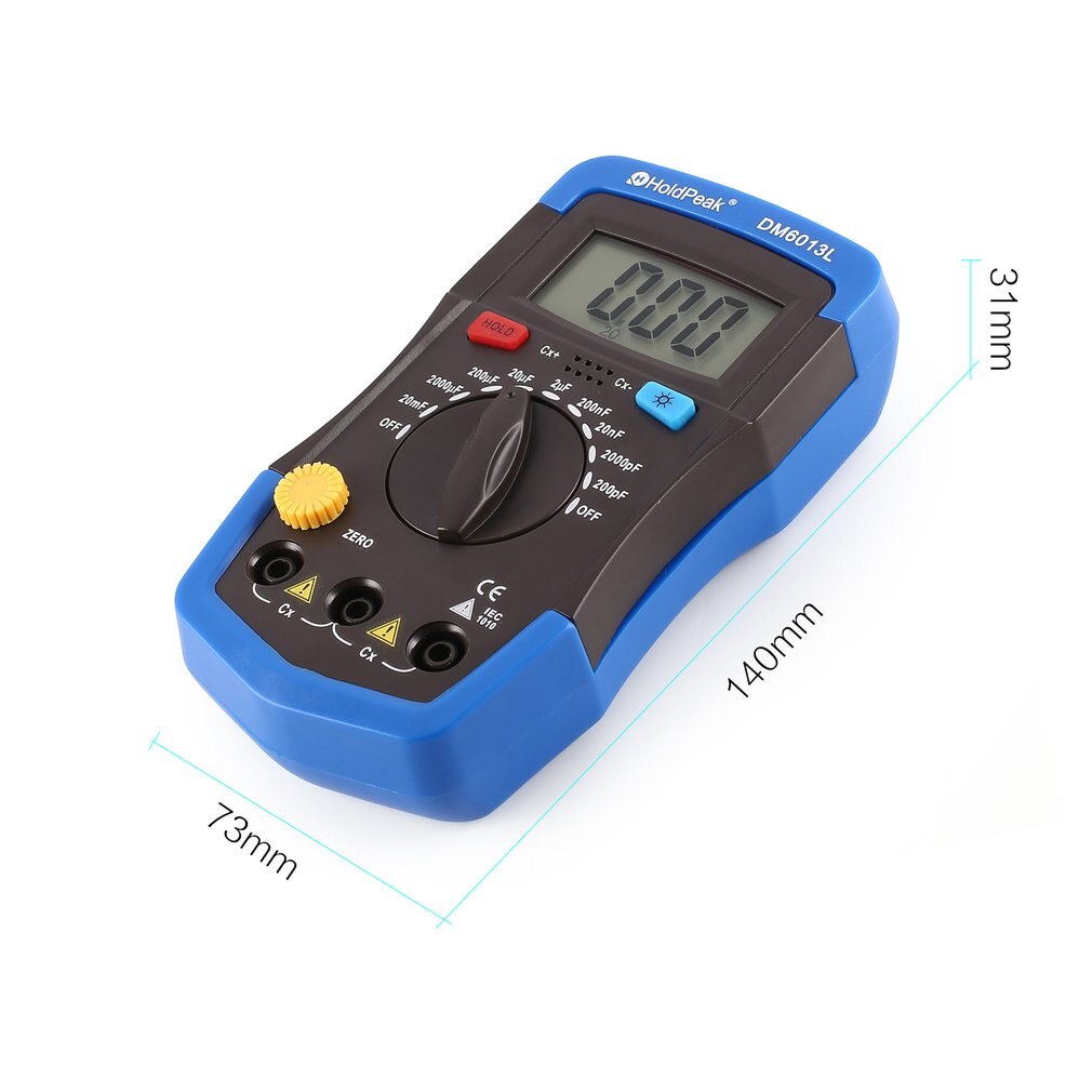 DM6013L multimètre condensateur mètre portable numérique capacimetro capacité testeur électronique Diagnostic-outil + LCD rétro-éclairage