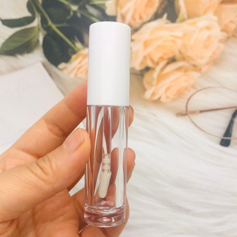 10/50/100 stk 5ml tomme lipgloss tubebeholder gennemsigtige læbepomade tuber genopfyldelige kosmetikflasker