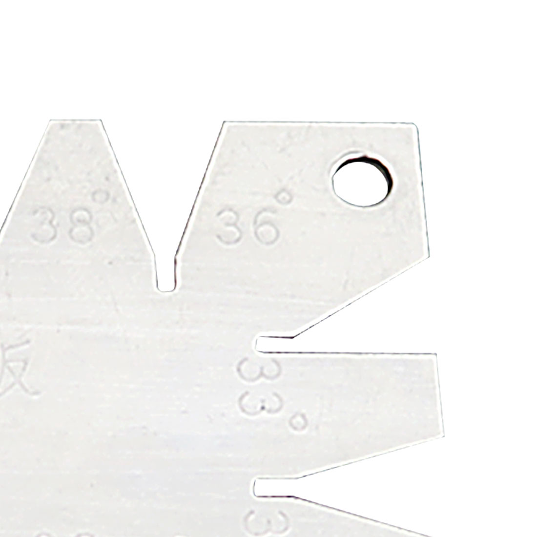 1Pc Sliver Stainless Steel Screw Thread Cutting Angle Gage Gauge Measuring Tool