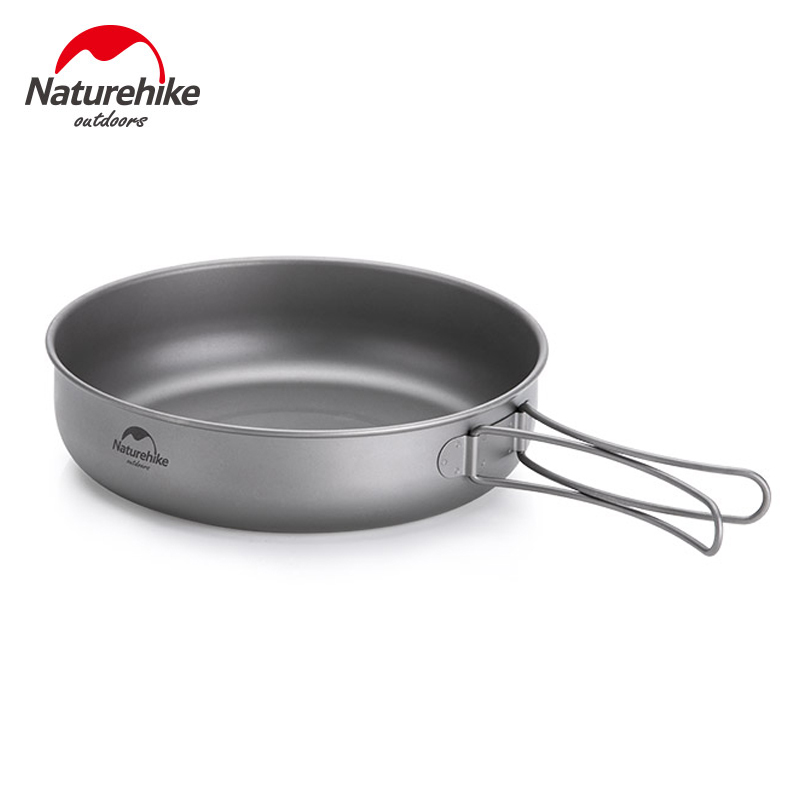 Naturehike Titan Pfanne Schüssel Platte mit Klapp Griff Ultra-licht draussen Camping Picknick Geschirr Geschirr