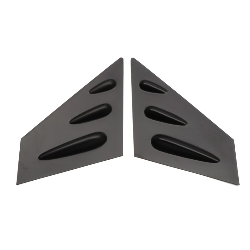 Para Subaru WRX STi accesorios de coche ABS pilar delantero A lado ventana obturador decoración cubierta embellecedora 2 uds: Matte Black