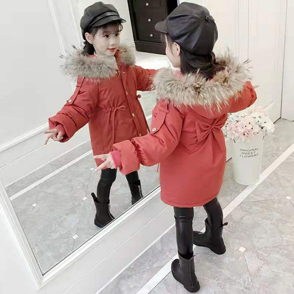 Beneden Katoenen Parka Meisjes Herfst Winter Kleding Voor peuter kids Uitloper Voor 4 5 6 7 8 9 10 12 Warm Meisjes kleding