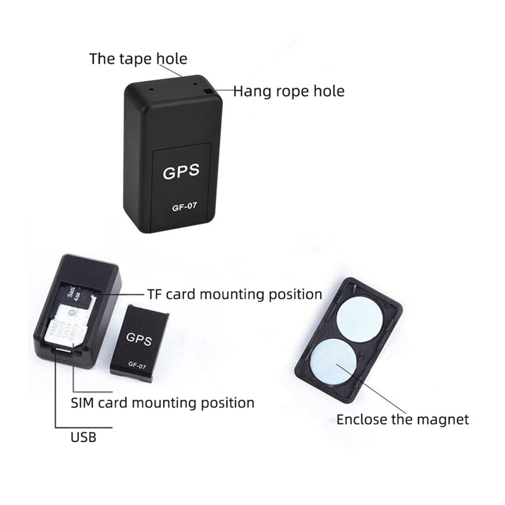 Mini Gps Huisdier Tracker Auto Gps Locatie Tracker Voertuig Auto Anti-Diefstal Kind Anti-Verloren Opname Tracking Apparaat locatie Trackers