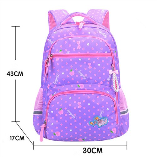 Kids Schooltas Mochila Satchel Schooltassen Basisschool Rugzakken Voor Meisjes Jongens Tas Waterdichte Orthopedische Rugzak Kind: L purple