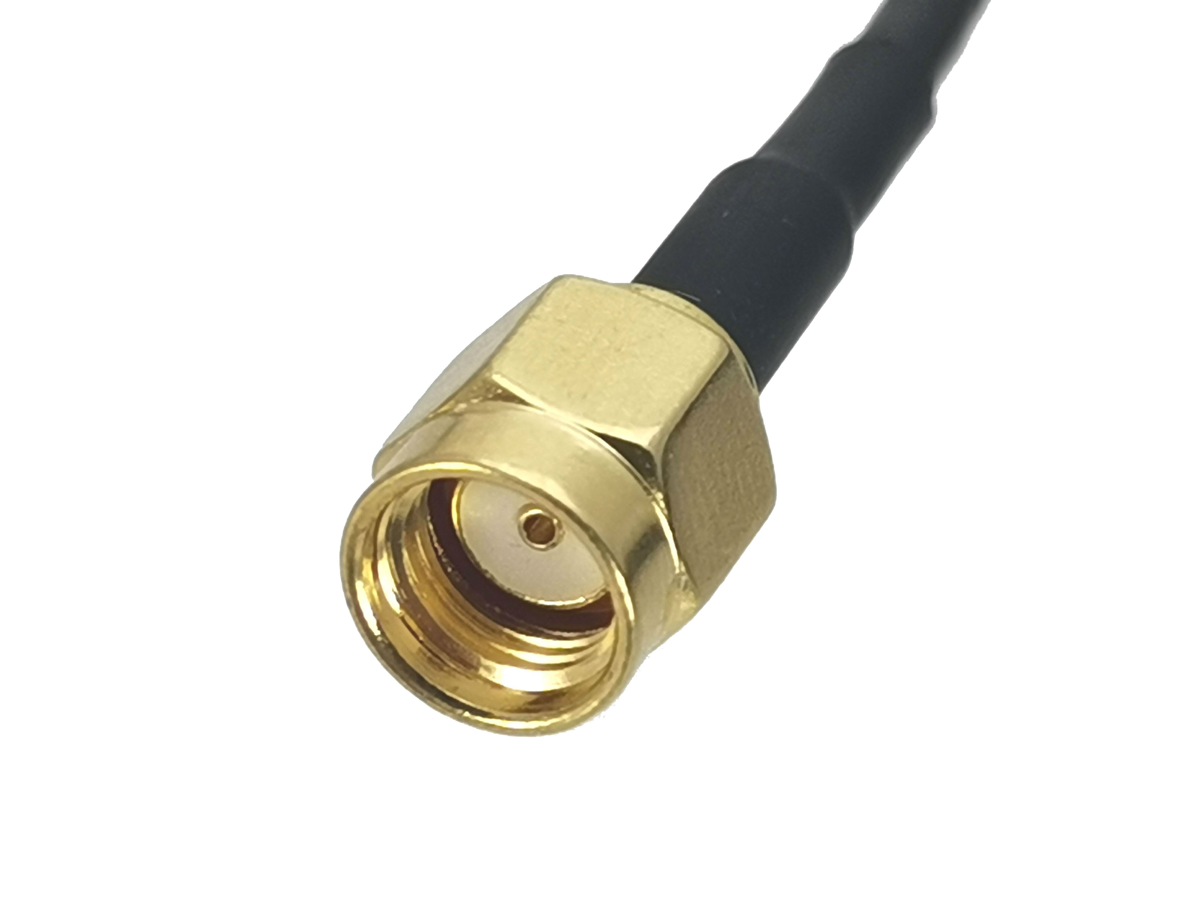 1 stk  rg174 rp- sma hannkontakt til rp-sma hannkontakt rf koaksial jumper pigtailkabel for radioantenne 4 tommer~ 10m