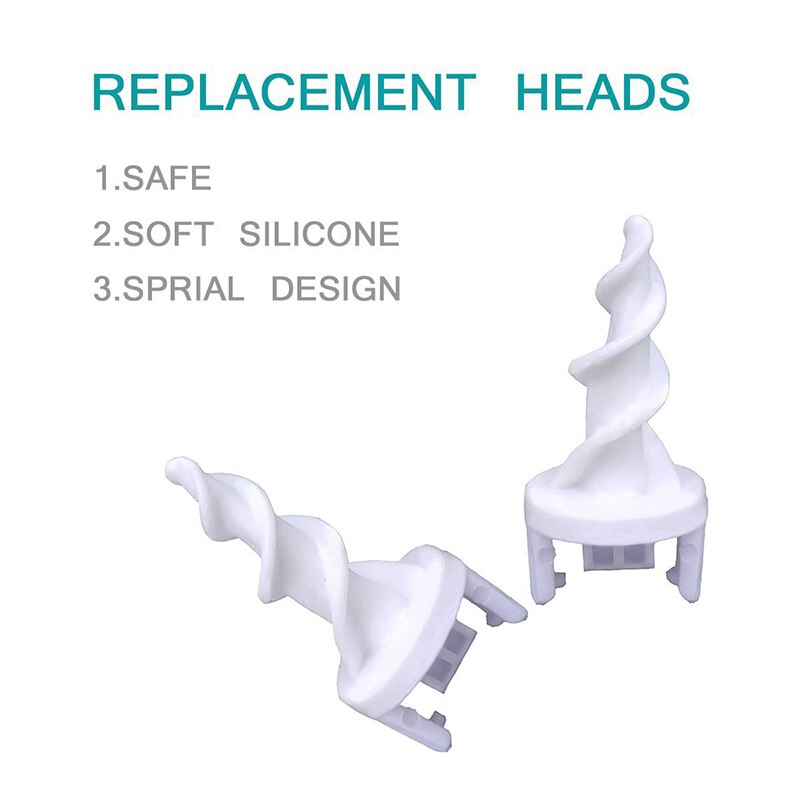 2 Styles Ear Cleaner Rotating Earwax Cleaner Soft Painless Spiral Dig Wax Ear Wax Remover With 16pcs Replacement Heads