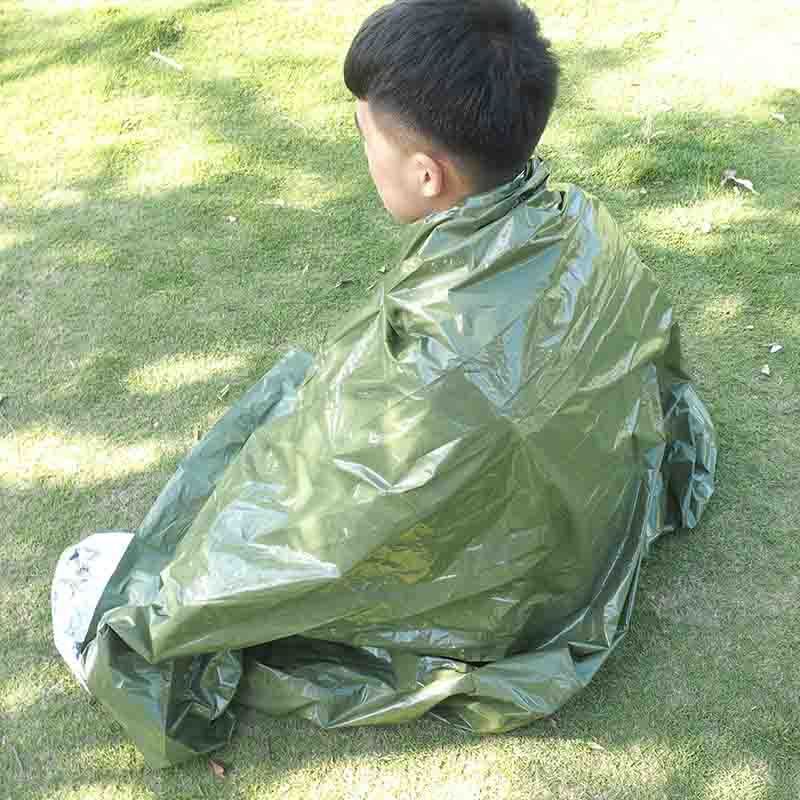 First Aid Rescue Blanket 160*210cm Outdoor Waterproof Emergency Blanket Lifesaving Thermal Insulation Gold Silver Double Color