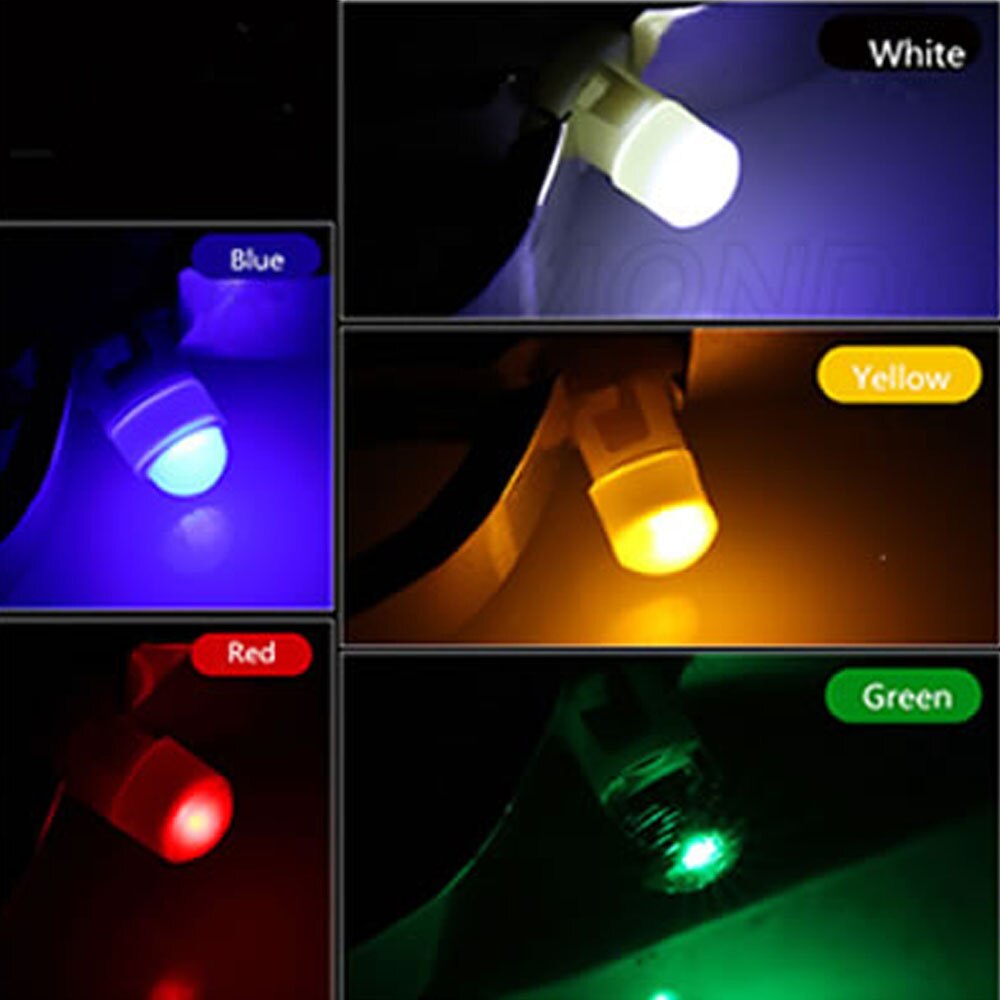 10PCS Car Interior Light T3 Wedge LED Auto Instrument Bulb 12V Automobiles Air Conditioner and Push-Button Bulbs