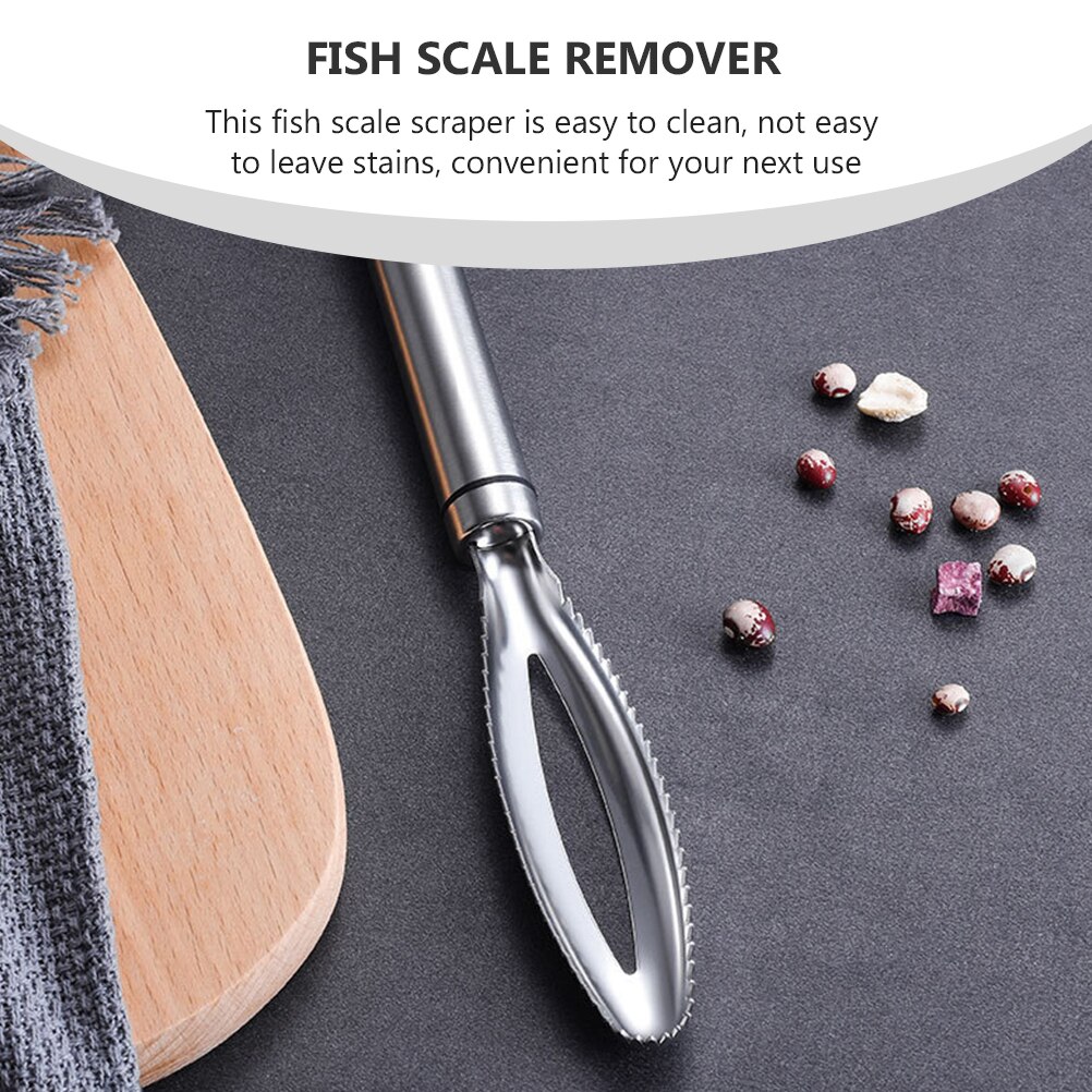 4Stck Fisch Scaler Edelstahl Küche Hause Dauerhafte Schäler Reinigung Werkzeug Fisch Haut Schaber Reiben Fisch Skala Reiniger Entferner