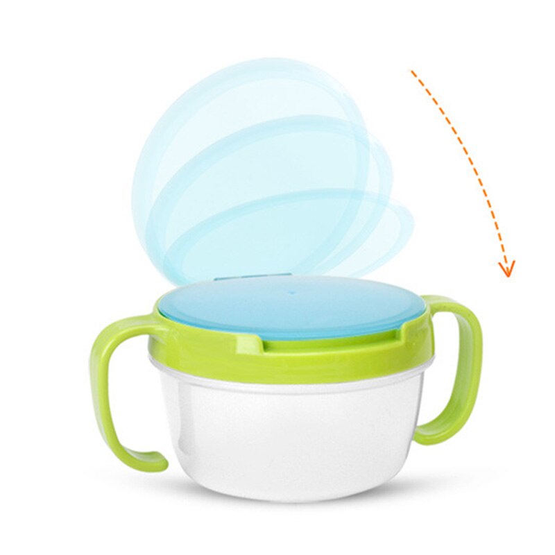 1Pcs Baby Snack Kom Kinderen Voedsel Opslag Plaat Anti Overloop Baby Effen Voeden Plaat Servies