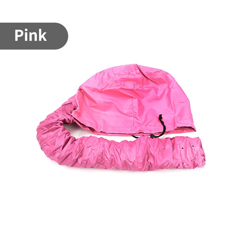 Portable Soft Hair Drying Cap Bonnet Hood Hat Womens Blow Dryer Home hairdressing Salon Supply Adjustable Accessory Dry hair cap: pink