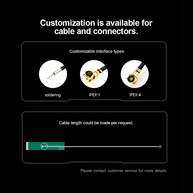 5pcs 2.4 GHz Internal Wifi Antenna Built in IPX IPEX 2.4G 2400M Omni 2.4GHz for Internet Communication Aerial TX2400-PCB-5010