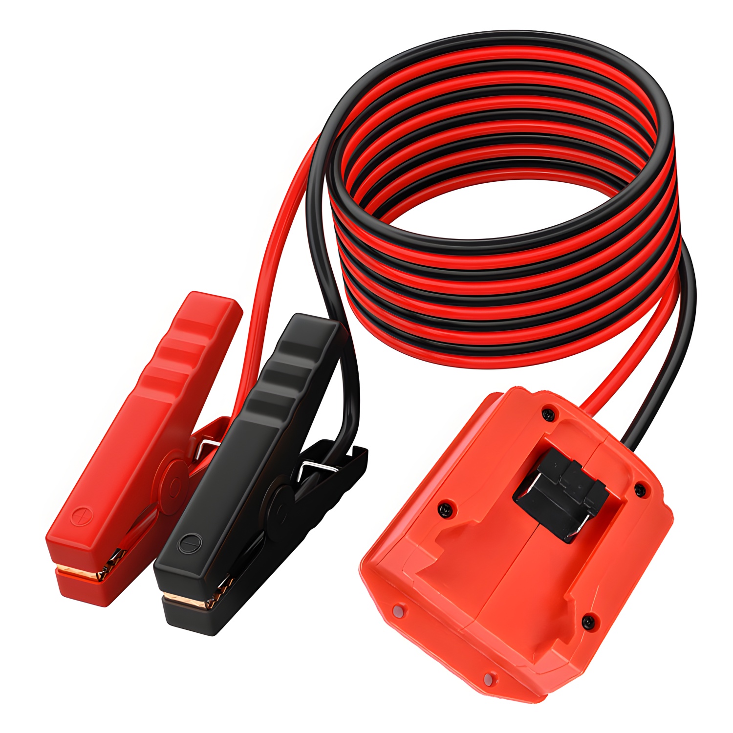 Encendedor de batería de coche, Kits de energía de emergencia automotriz, Cable de 12AWG, Kit de arranque de puente, herramienta eléctrica para Milwaukee Makita Dewalt: Negro