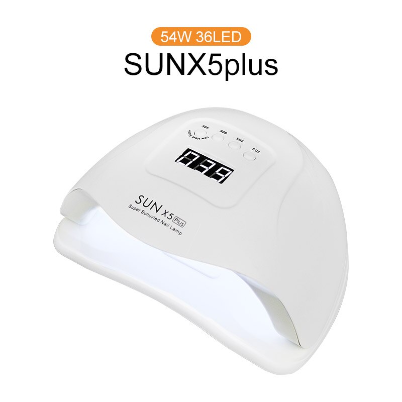 Uv Nagel Droger Met 42 Leds Lamp Nagel Voor Nagel Gel Polish Drogen Lamp Met Telefoon Houder Sneldrogend motion Sensing Nail Lamp: white SUNX5PLUS