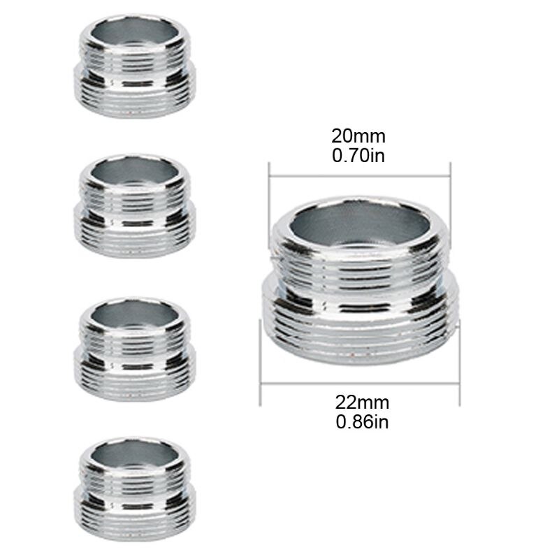 5 Stks/set Waterzuiveraar Beluchter Connector Vervangingen Messing Kraan Adapter Keuken Badkamer Kraan Accessoires: 8
