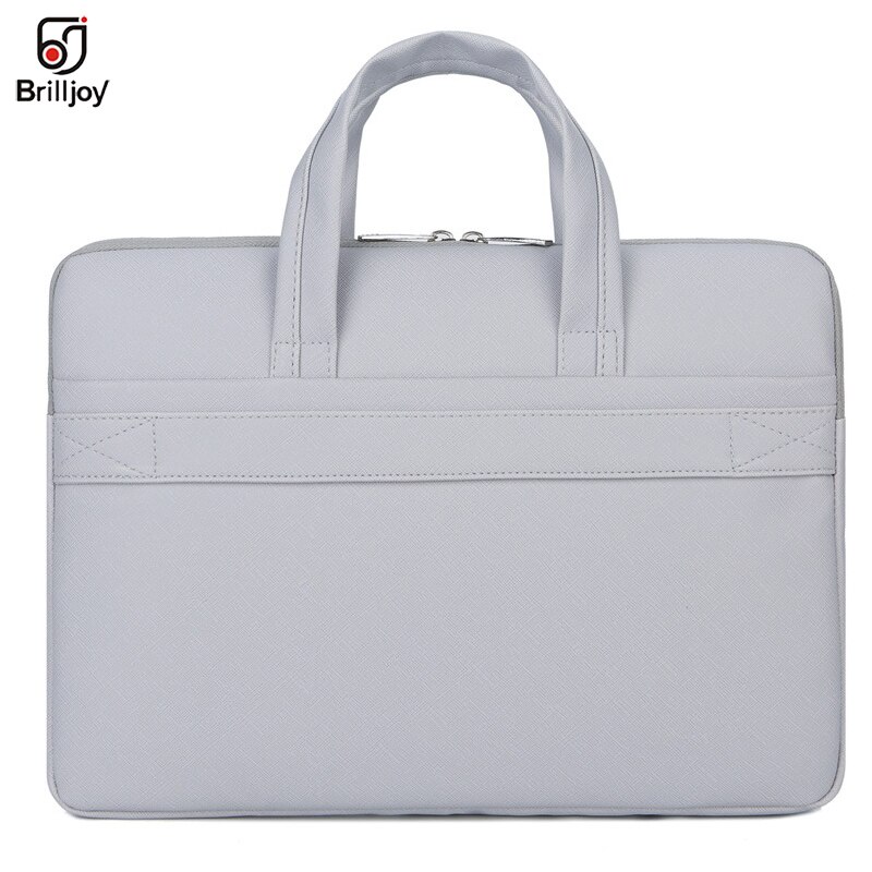 Briefcase Pu Waterproof Scratch-resistant Laptop Briefcase 13 -15.6 inch Notebook Shoulder Bag Carry Case women and men