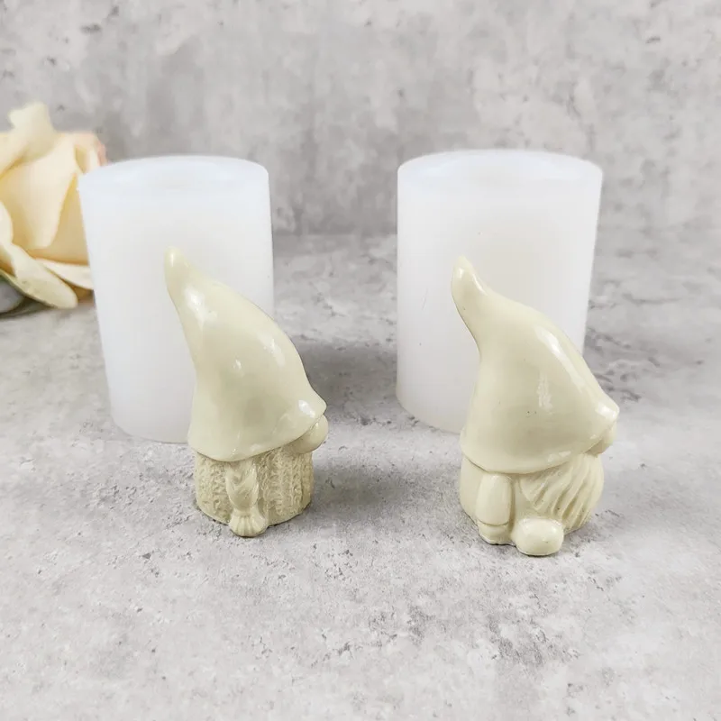 Kerst hars decoratieve siliconen mal DIY kaars klei gereedschap chocolade fondant mousse mal kaars mallen voor het maken van kaarsen