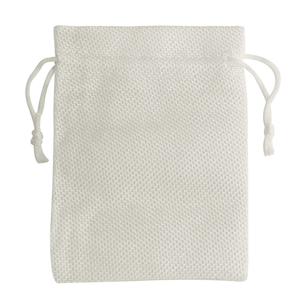 25 Stks/partij Trekkoord Jute Jute Zak Vlas Tassen Sieraden Verpakking Zakken Voor Bruiloft Snoep Tas Kan Afdrukken Logo: S / Rose Red