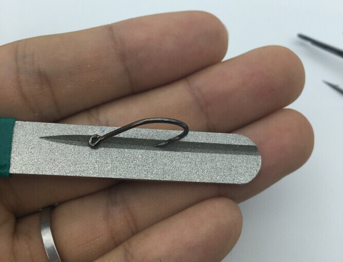 Rompin vishaak slijper visaccessoire visgereedschap diamant voor drievoudige vishaak