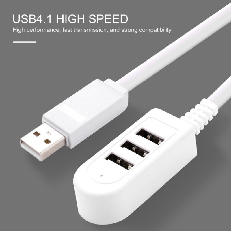 Universal usb hub 3/4 port usb 2.0 med kabel high speed mini hub socket mønster splitter kabel adapter til bærbar pc tablet