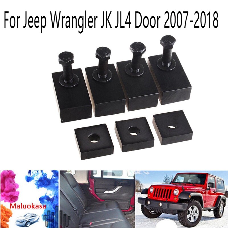 Car Rear Seat Recline Kit Mount Bolts Washers Set SUV Back Seat Spare Parts for Jeep Wrangler JK JL4 Door 2007