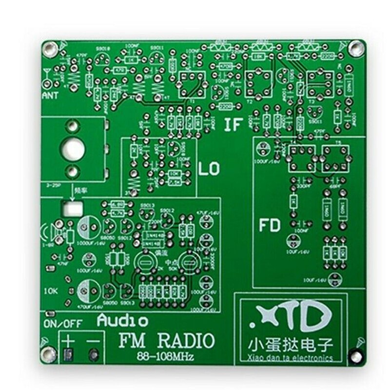 DIY KIT 88-108Mhz FM Radio Kit FM Radio DIY Radio Receiver Kit Fully Discrete