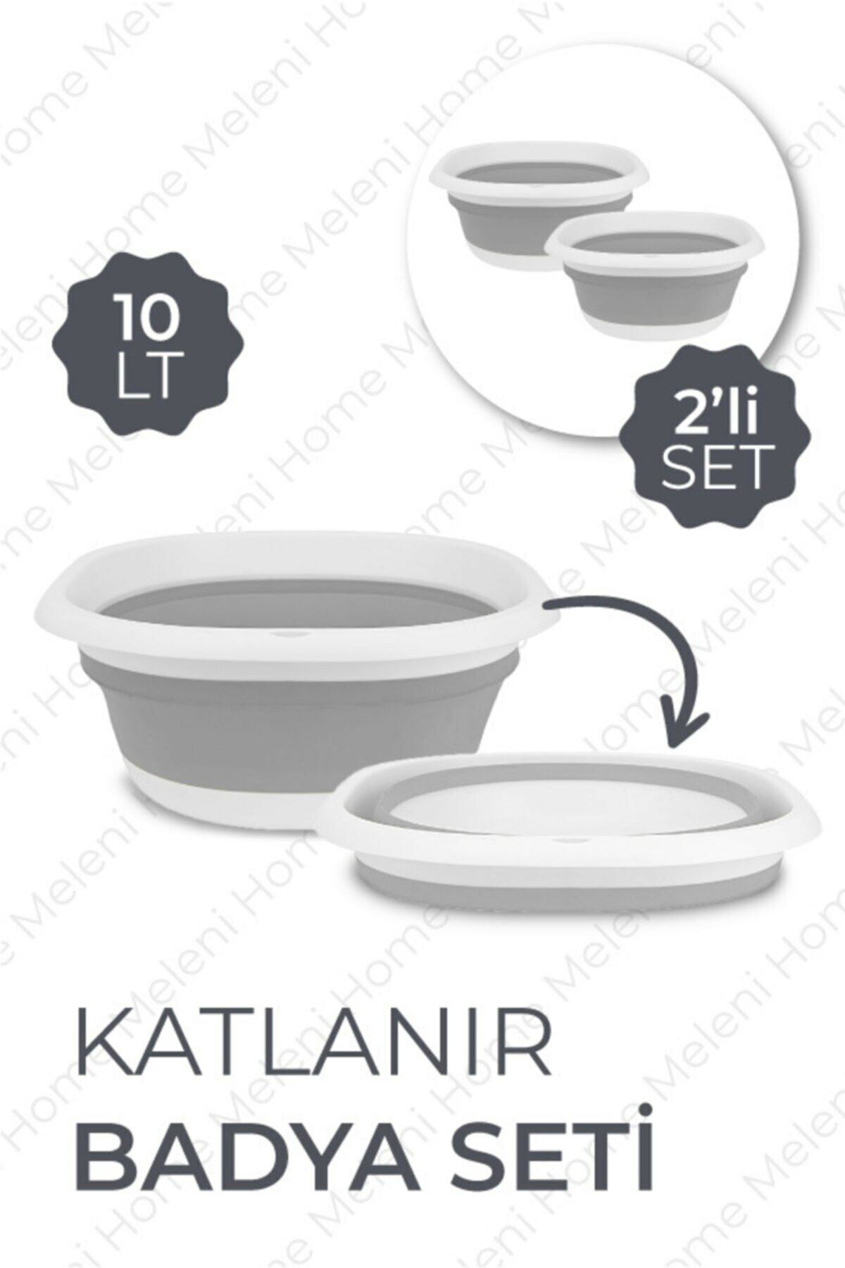 Washing bucket, folding laundry tub,retractable bucket. Bath Basin Accordion Foldable Bath Bath, Plastic folding bucket: 2 pcs of 10 lt