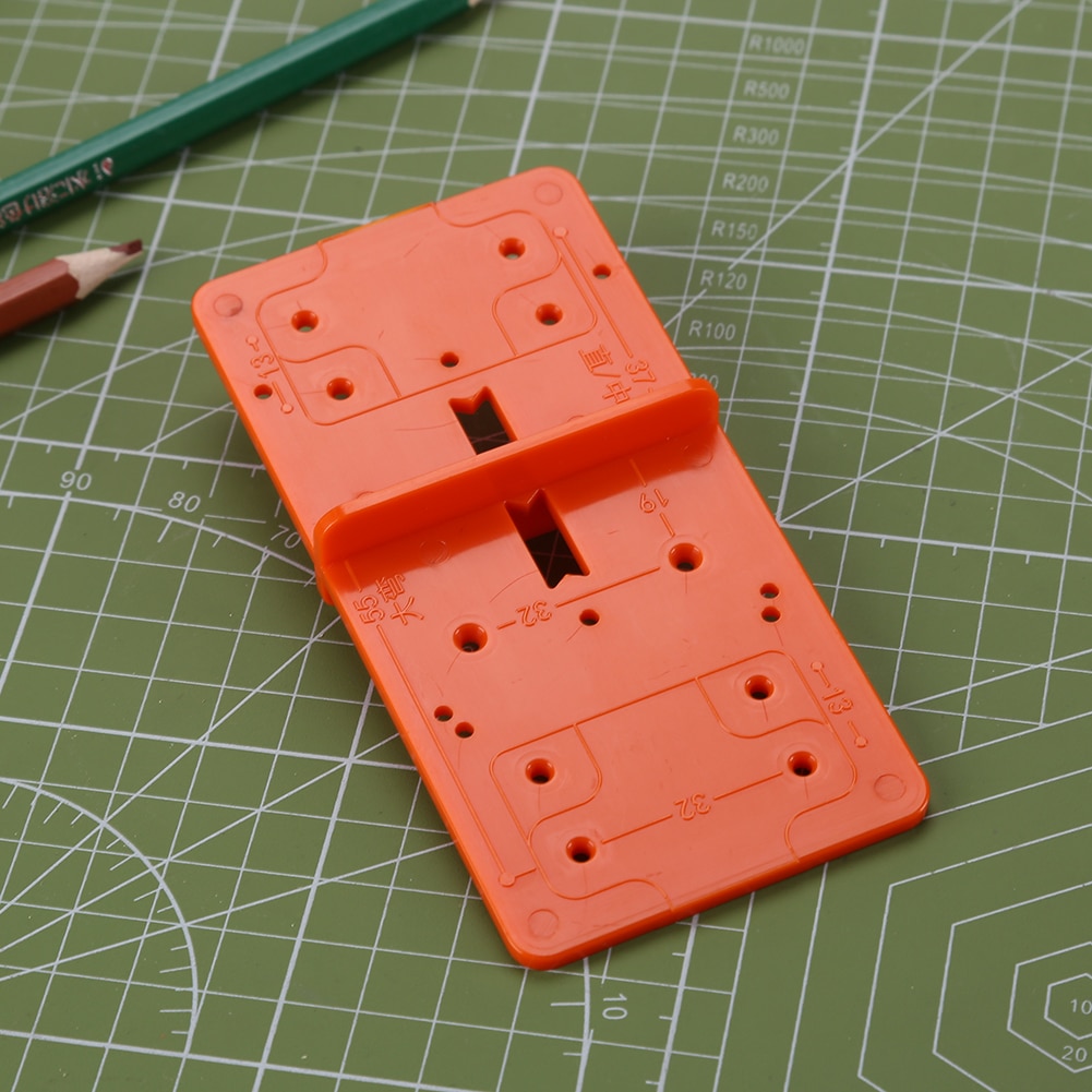 35/40mm Hole Drilling Guide Positioner ABS Hinge Jig Hole Opener Door Cabinet DIY Template Woodworking Household Hand Tool Sets