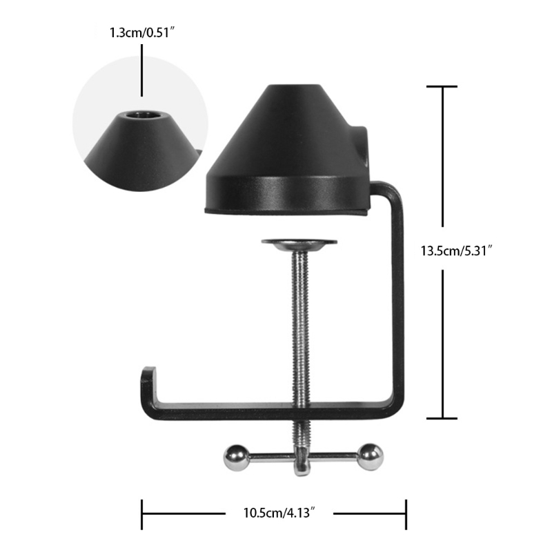 Heavy-Duty Metal Table Mounting Clamp Cantilever Bracket Clamps Arm Stand Holder Solid Clamp Bases Mounting Accessory