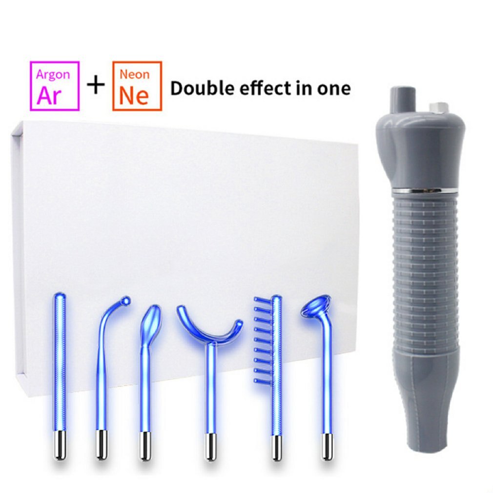 Apparatus High Frequency Facial Machine For Hair Face Anti Aging Therapy Pimple Tool Fusion Neon+Argon Wands Skin Beauty