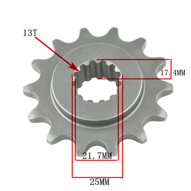 42-Tooth 520 Chain Motorcycle Rear Sprocket For Honda VT250, VTR250, XR350 & More
