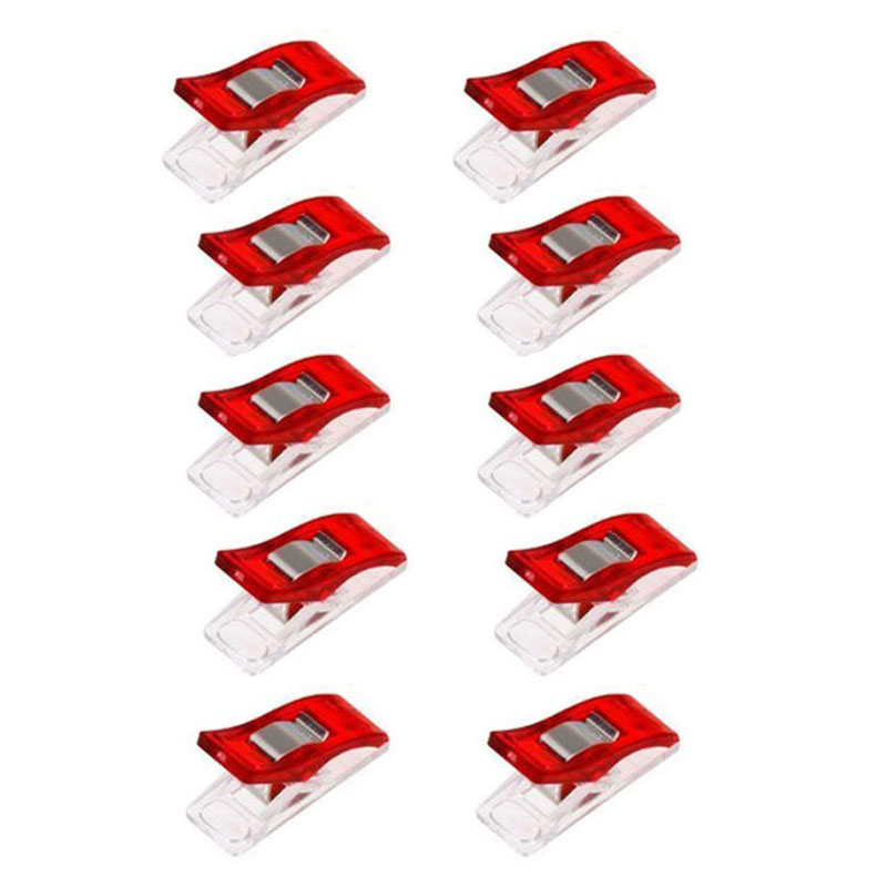 50 stuks/set randklemmen quilt quiltklem doe-het-zelf knutselwerkjes plastic clips veelkleurige patchworkklem kledingklem naaiaccessoires: 05
